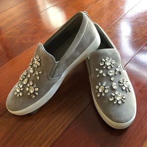 Gray SUEDE Michael Kors sneakers